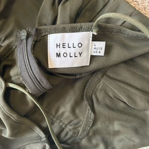 Hello Molly Sage Green Dress